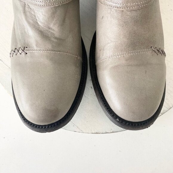 NEW Lane Womens Gray Quilted Mid-Calf Boots With Zipper & Buckle Accents Size 10 - Picture 6 of 11